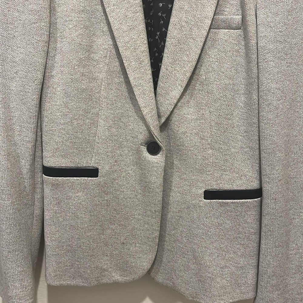 Zara Chic Preppy Gray Blazer - image 5